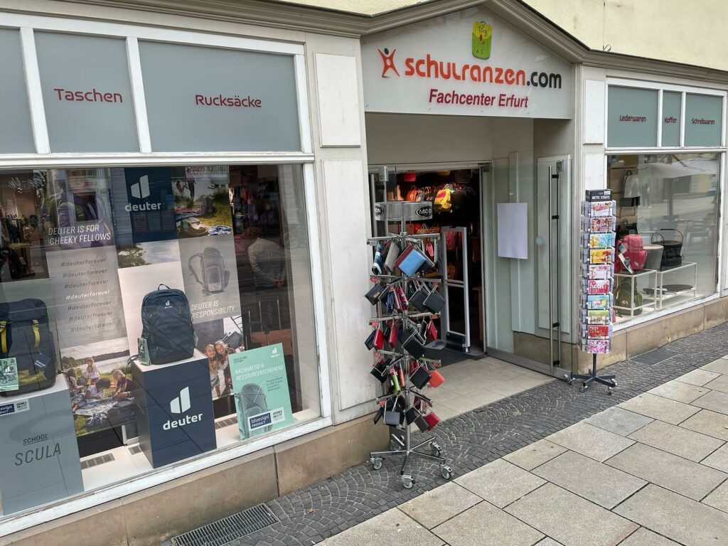 Schulranzen Fachcenter Erfurt Vordereingang