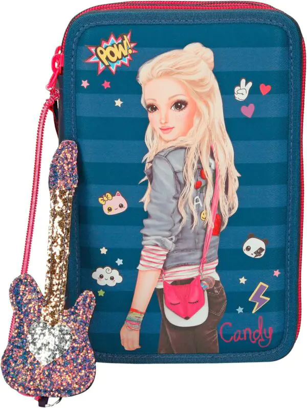 Federtasche Top Model Popstar Gitarre blau – Bild 2