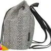 Rucksack mit Zugband TOP Model Black and White – Bild 2
