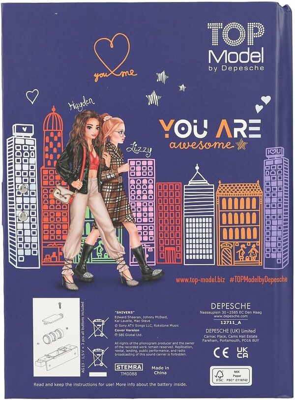 TOPModel City Girls - Tagebuch mit Zahlen-Code und Sound – Bild 4