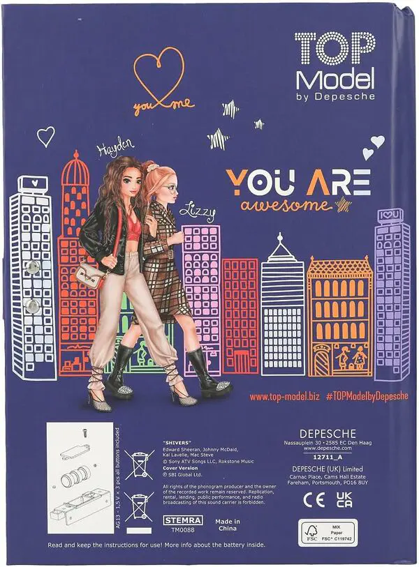TOPModel City Girls - Tagebuch mit Zahlen-Code und Sound – Bild 4