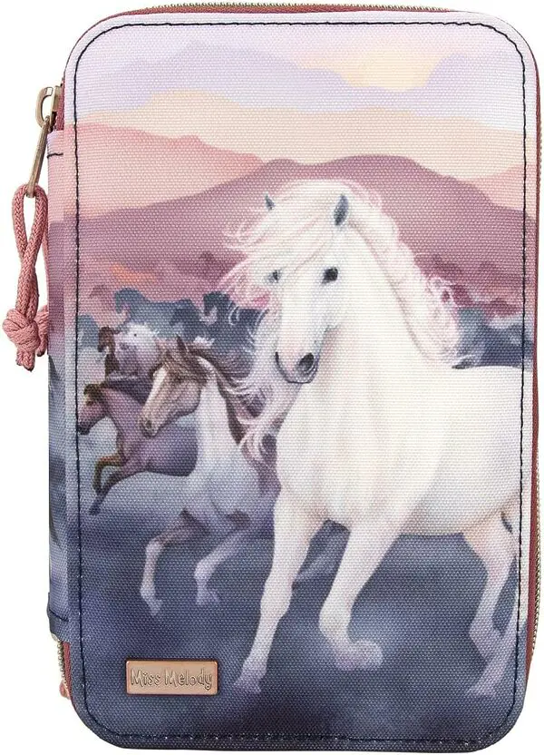 Miss Melody Night Horses Federtasche