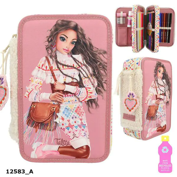TOPModel 3-Fach Federtasche Cosy mit Druck – Bild 2