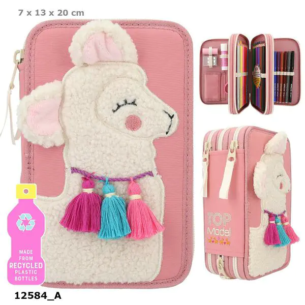 TOPModel 3-Fach Federtasche Cosy mit Applikation – Bild 3