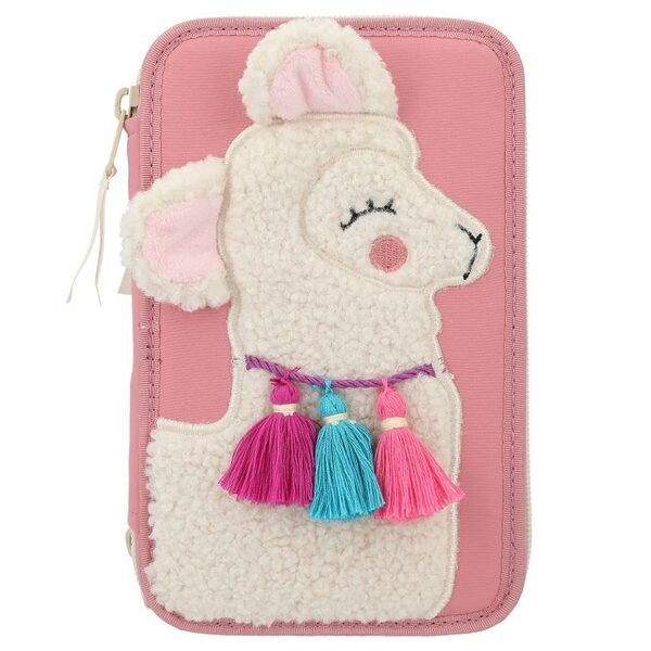 TOPModel 3-Fach Federtasche Cosy mit Applikation