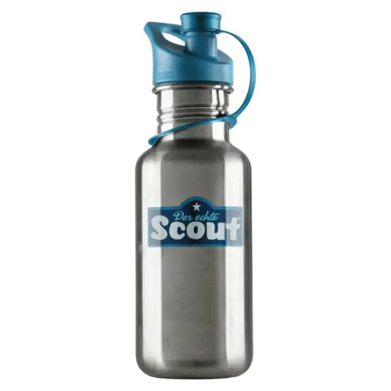 Scout Edelstahl-Trinkflasche Blau