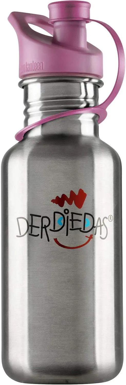 DerDieDas Edelstahl-Trinkflasche Rosa