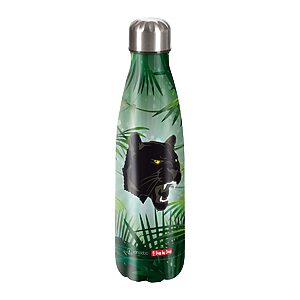 Edelstahl-Trinkflasche Step by Step - Wild Cat Chiko