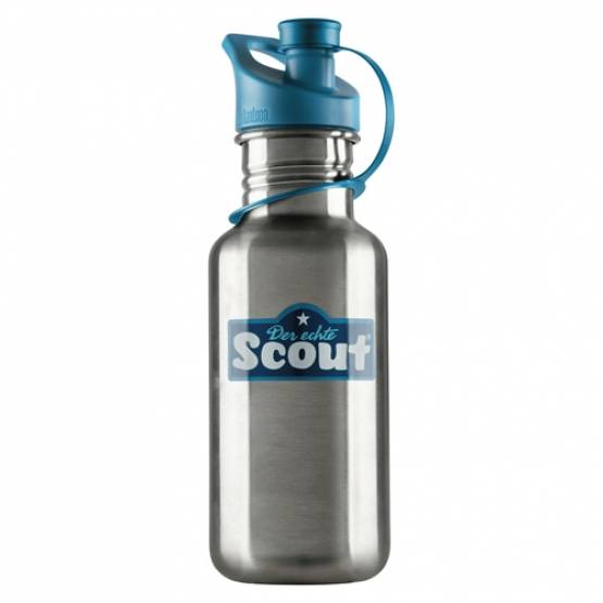 Scout Edelstahl-Trinkflasche Blau