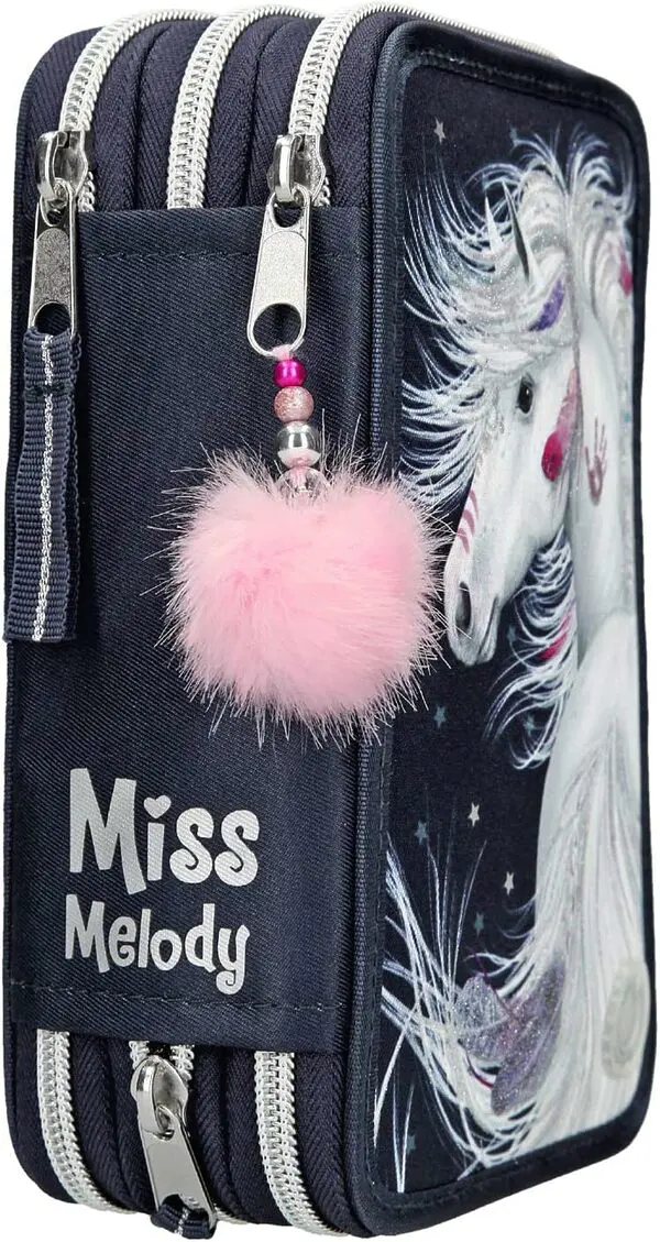 Miss Melody Federtasche 3 Fach  Miss Melody blau – Bild 3