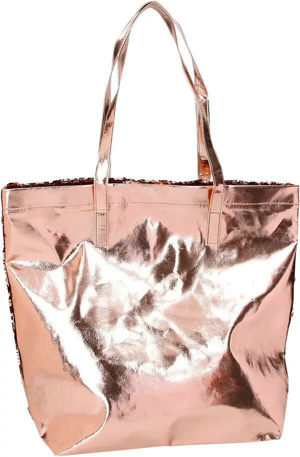 TOPModel Handtasche  mit Pailletten, Gold – Bild 3
