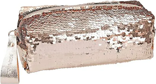 TOPModel Schlamperetui mit Streichpailetten gold