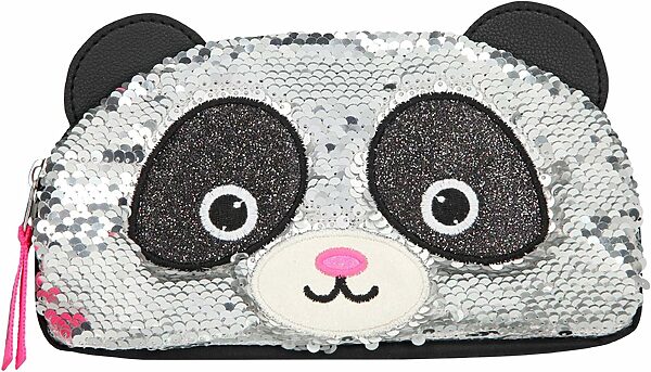 TOPModel Kosmetiktasche mit Pailletten, Snukis Panda – Bild 4