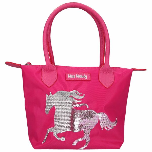 Miss Melody Handtasche Streich -Pailletten pink – Bild 3