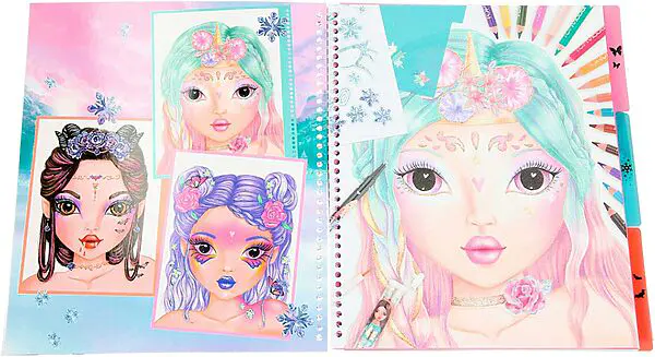 TOPModel Fantasy - Malbuch Create your Fantasy Face – Bild 6