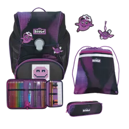 Scout Alpha Set Movie Star Pink Pixel mit LED-Display, Schulrucksack – Bild 2