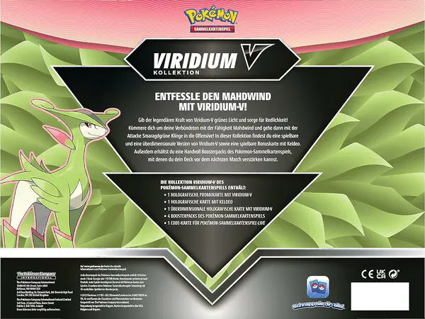 Pokémon-Sammelkartenspiel: Kollektion Viridium-V (2 holografische Promokarten, 1 überdimensionale holografische Karte & 4 Boosterpacks) – Bild 4