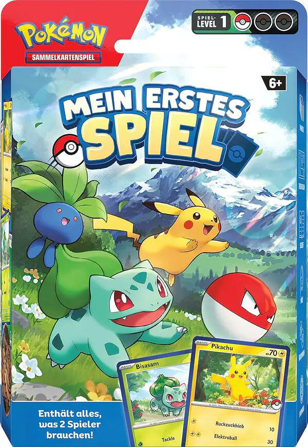 Pokémon-Sammelkartenspiel: Mein erstes Spiel – Pikachu und Bisasam (Mit 2 spielbereiten Mini-Decks & Zubehör)