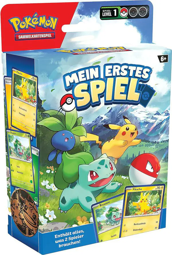 Pokémon-Sammelkartenspiel: Mein erstes Spiel – Pikachu und Bisasam (Mit 2 spielbereiten Mini-Decks & Zubehör) – Bild 6