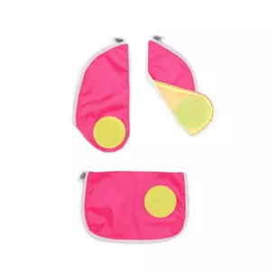 Ergobag Sicherheitsset Fluoreszierende und Reflektierende Zip-Flächen 3tlg. - Pink fluoreszierend