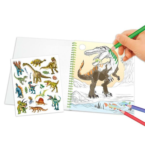 Dino World Malbuch mit Pailletten – Bild 5