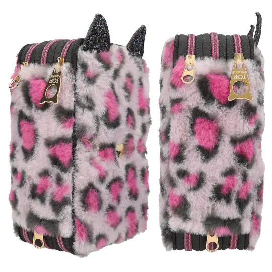TOPModel 3 Fach Federtasche Leo Fell REBEL KITTY – Bild 3