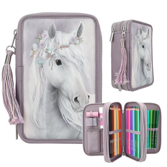 Miss Melody 3 Fach Federtasche FANTASY HORSE – Bild 2