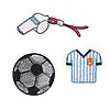 Lässig Textil-Sticker (3 Stk)