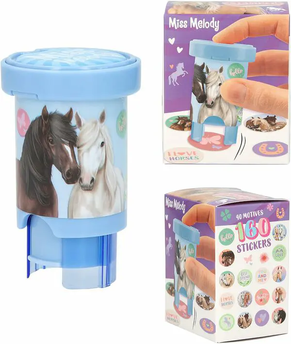 Miss Melody Stamper Set zum Stempeln von Pferde Aufklebern