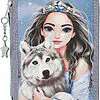 TOPModel Wolf- 3-Fach Federtasche