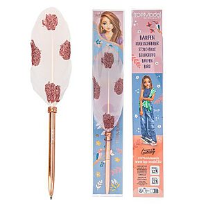 TOPModel Federkugelschreiber - Roséfarben und roségoldenem Glitzer