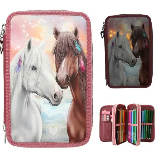 Miss Melody 3 Fach Federtasche LED – Bild 2