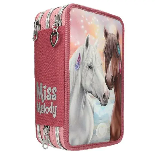 Miss Melody 3 Fach Federtasche LED – Bild 4