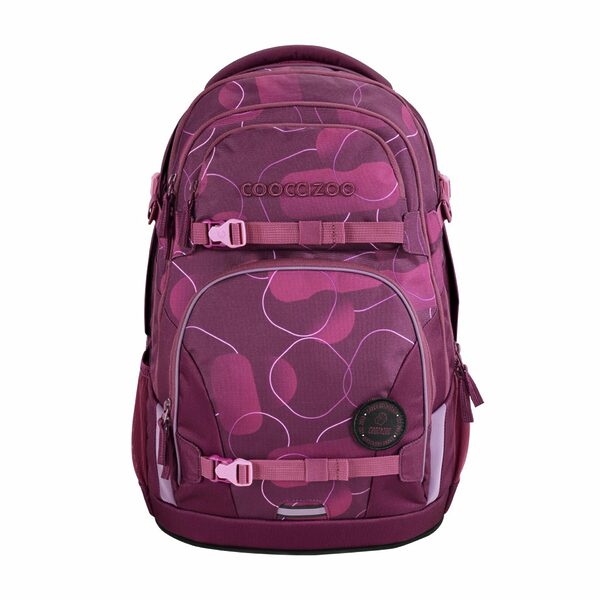 Coocazoo Rucksack Set 3 teilig PORTER Berry Bubbles, mit Mäppchen und Colour Up Follow Me – Bild 2