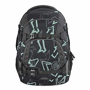 Coocazoo Reflective Graffiti Mate Set 3-teilig Schulrucksack, Mäppchen & Colour Up