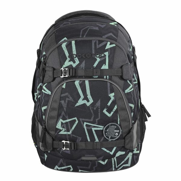 Coocazoo Reflective Graffiti Mate Set 3-teilig Schulrucksack, Mäppchen & Colour Up