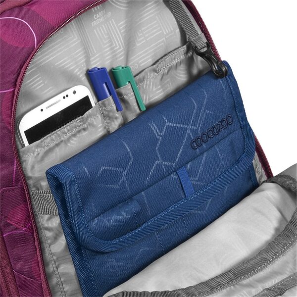 Coocazoo Rucksack Set 3 teilig PORTER Berry Bubbles, mit Mäppchen und Colour Up Follow Me – Bild 6