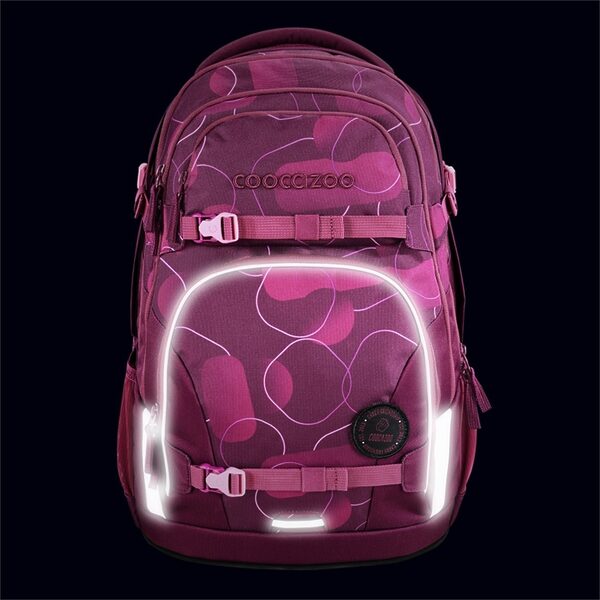 Coocazoo Rucksack Set 3 teilig PORTER Berry Bubbles, mit Mäppchen und Colour Up Follow Me – Bild 7