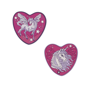 DerDieDas Wechselbuttons 2er Set Purple Unicorn