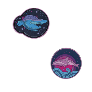 DerDieDas Wechselbuttons 2er Set Deep Ocean