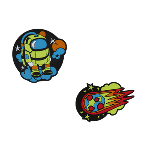 DerDieDas Wechselbuttons 2er Set Neon Crazy