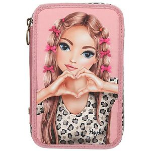 TOPModel 3 Fach Federtasche mit Schleifen LEOHEART