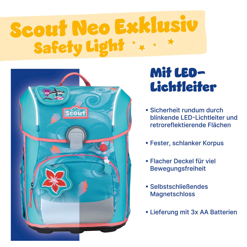 Scout Neo Exklusiv Safety Light Aloha Schulranzen – Bild 14