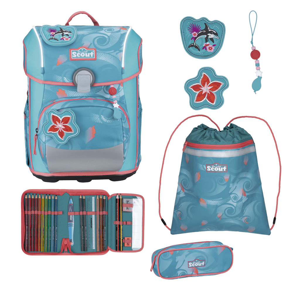 Scout Neo Exklusiv Safety Light Aloha Schulranzen – Bild 9