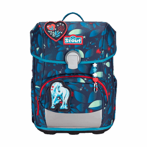 Scout Neo Exklusiv LED White Unicorn Schulranzen
