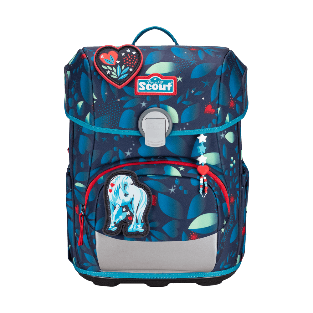 Scout Neo Exklusiv LED White Unicorn Schulranzen