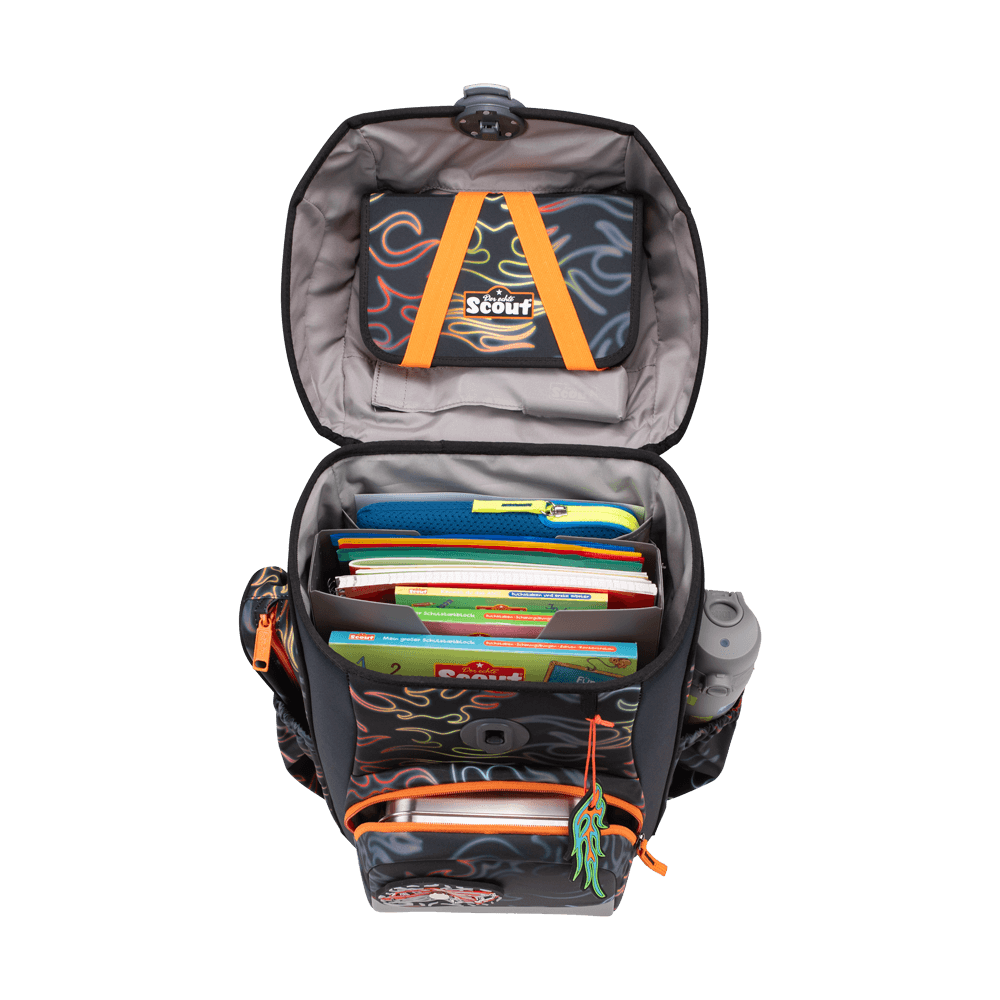 Scout Neo Exklusiv Safety Light Flames Schulranzen – Bild 6