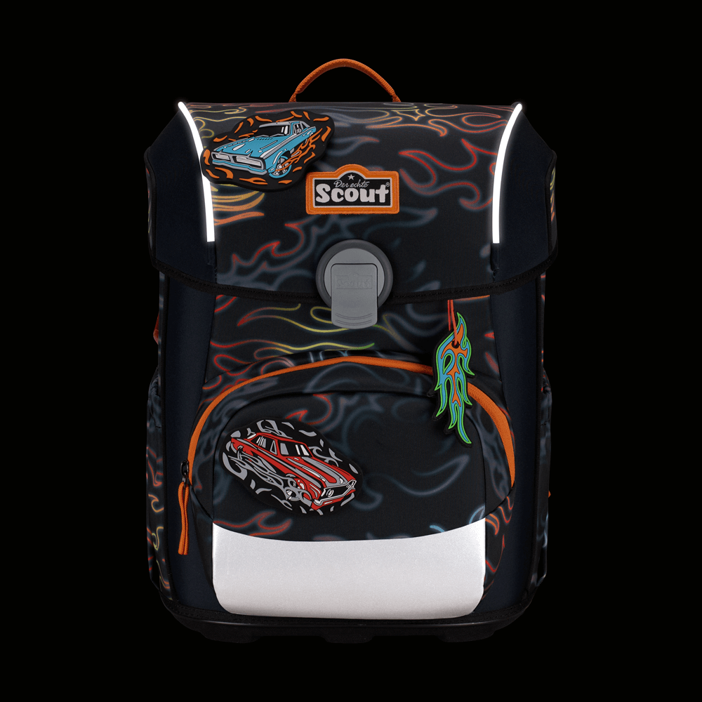 Scout Neo Exklusiv Safety Light Flames Schulranzen – Bild 11