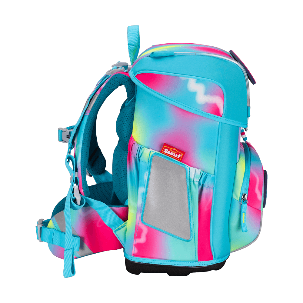 Scout Neo Exklusiv Safety Light Happy Rainbow Schulranzen – Bild 8