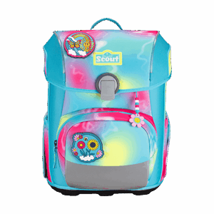 Scout Neo Exklusiv Safety Light Happy Rainbow Schulranzen
